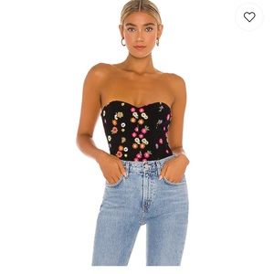 Lovers + Friends Youlanda Bodysuit in black